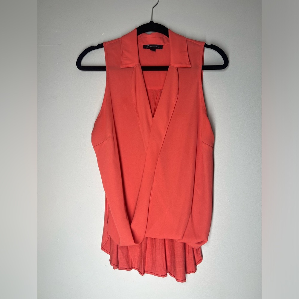 International Concepts Coral Career Blouse Size Med